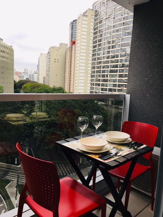 Studio Charmoso Com Terraco E Vista! São Paulo Exteriör bild