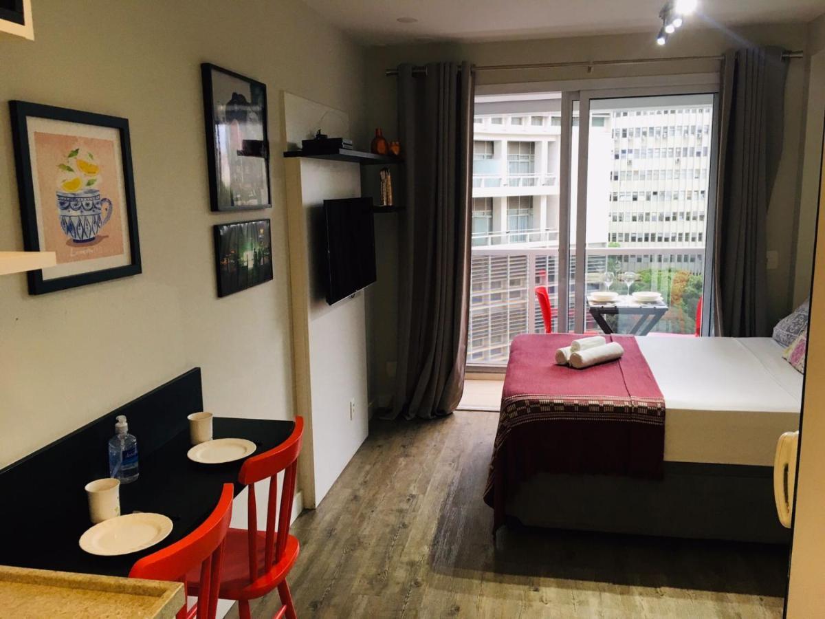 Studio Charmoso Com Terraco E Vista! São Paulo Exteriör bild